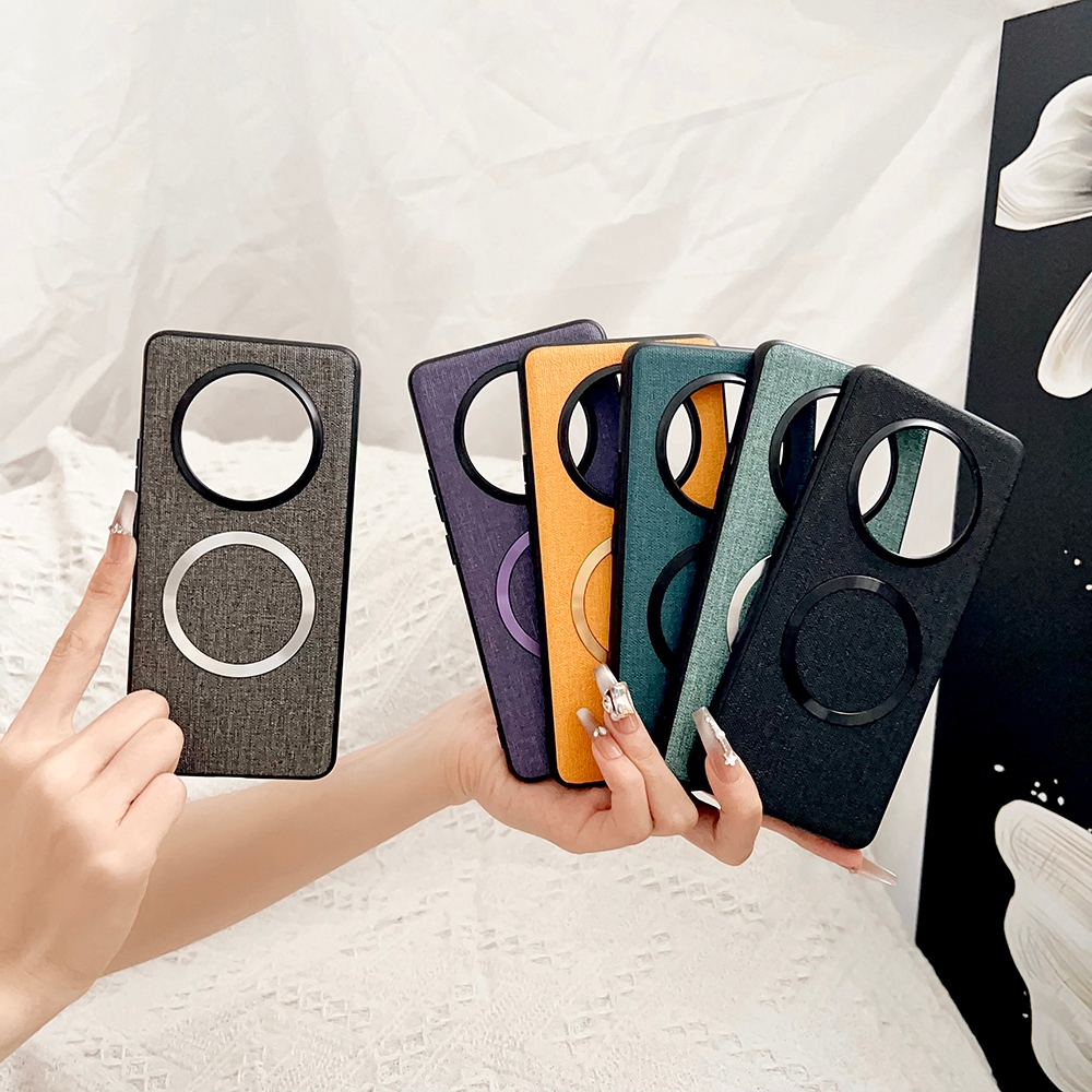 ปลอกสําหรับ OPPO Realme 14 Pro + Plus 5G Realme14Pro + PLUS RMX5051 เคสโทรศัพท์ผ้าแม่เหล็กไร้สายชาร์