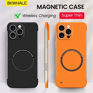 BKWHALE เคสโทรศัพท์แม่เหล็กสําหรับiPhone 16 Pro Max 17 Pro Max 15 Pro Max 14 Pro Max 16 Plus 13 Pro Max 12 Pro Max Superบางไร้ขอบปกหลังกันกระแทกปลอก