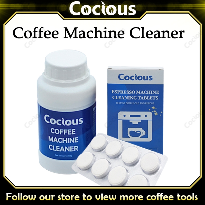 Coffee Machine Cleaner Cleaning Tablets/Powder เอสเพรสโซ กาแฟเครื่องทําความสะอาดจาระบีขนาดชาเม็ดฟู่ตัวแทนขจัดคราบตะกรัน Stain Removal Scale Remover Descaling Agent