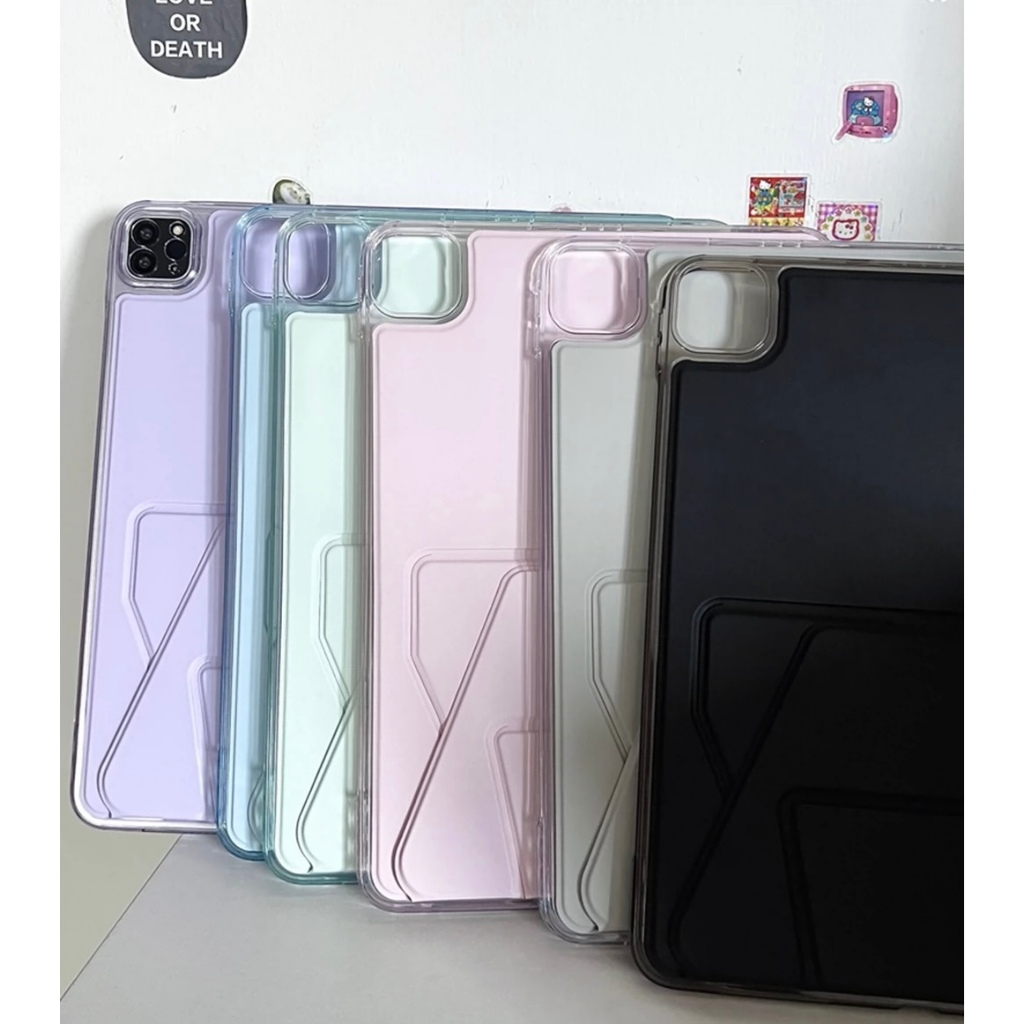 เคสแท็บเล็ตสําหรับ iPad A16 11th Gen Stand Cases 2025 M3 Air 3 4 5 6 7 10th Generation 10.9 นิ้วหนังกันกระแทกปกแข็ง