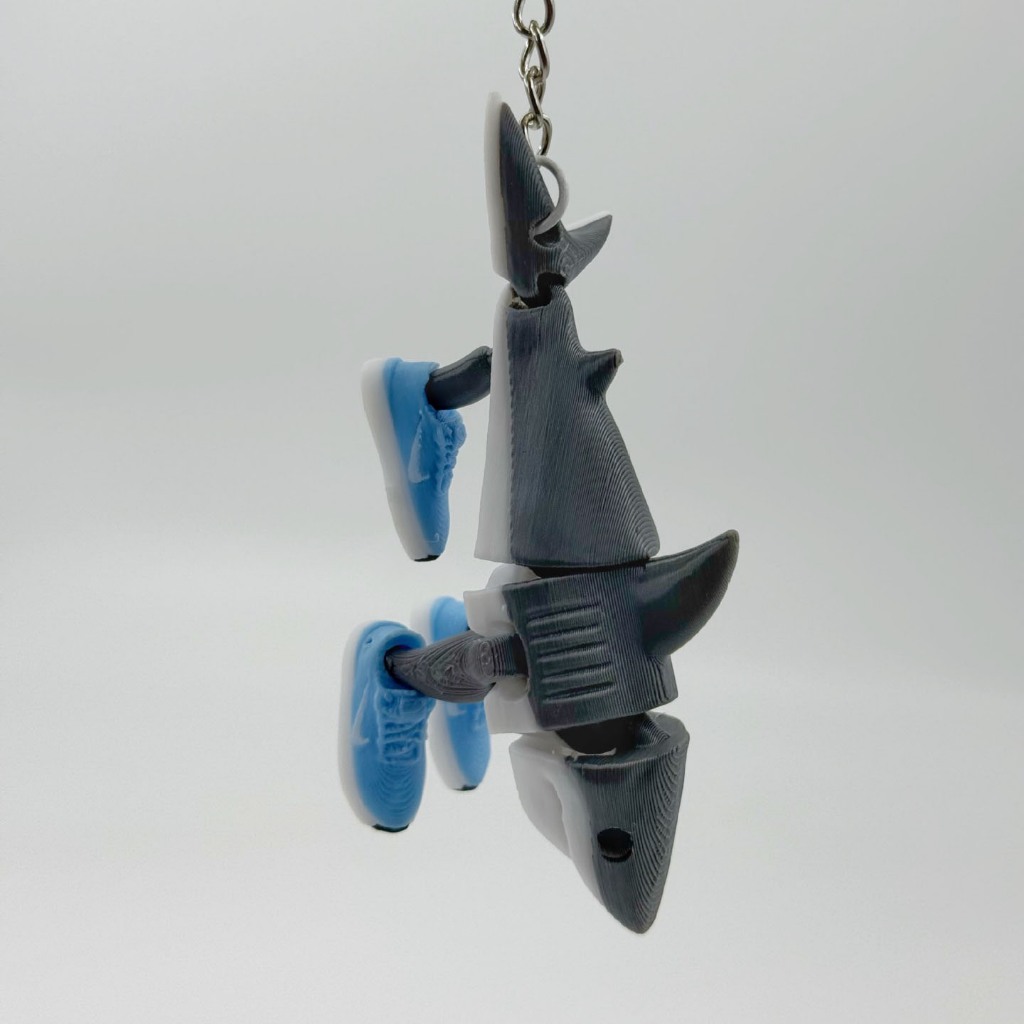 Tung Tung Tung Sahur & Trralo Tralala 3D-Printed Action Figure ชุดของเล่น Movable Arms AI-Genered Brainrot Meme Collectible Stick Man Shark Viral Monster รุ่น