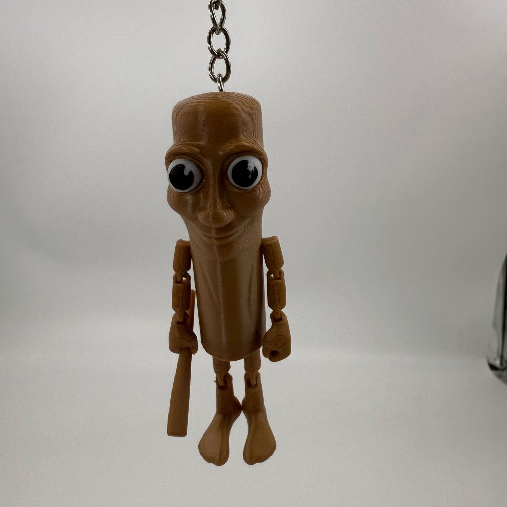 Tung Tung Tung Sahur & Trralo Tralala 3D-Printed Action Figure ชุดของเล่น Movable Arms AI-Genered Brainrot Meme Collectible Stick Man Shark Viral Monster รุ่น