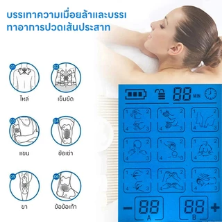 INSMART เครื่องนวดไฟฟ้า TENS 36 โหมด บรรเทาอาการปวดกล้ามเนื้อไฟฟ้า 3ใน1 EMS เครื่องกระตุ้นกล้ามเนื้อ