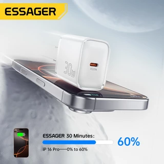 Essager 30W GaN USB Type C Charger PD Fast Charge โทรศัพท์ QC 3.0 Quick Chargers สําหรับ iP 16 15 14 13 Pro Max Mini iPd ชาร์จ