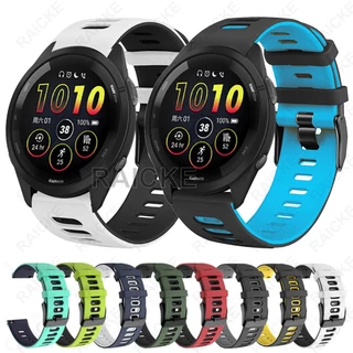 สายพานยางซิลิโคนสำหรับ Garmin Forerunner 265 Music / Forerunner 255 / 570 47mm 42mm / Vivoactive 4 / Venu 3 / Venu 2