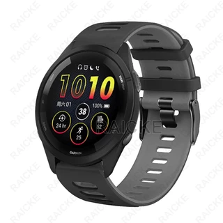 สายพานยางซิลิโคนสำหรับ Garmin Forerunner 265 Music / Forerunner 255 / 570 47mm 42mm / Vivoactive 4 / Venu 3 / Venu 2
