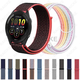 สายนาฬิกาไนลอนลมหายใจสำหรับ Garmin Forerunner 265 Music / Forerunner 255 / 570 47mm 42mm / Vivoactive 4 / Venu 3 / Venu 2
