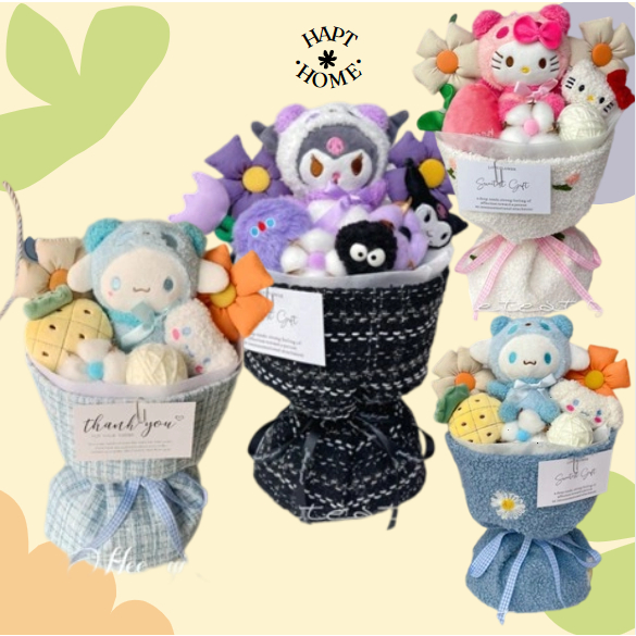 ตุ๊กตาตัวตลก M น่ารัก พร้อมช่อดอกไม้ ของขวัญวันเกิด ของแต่งบ้าน น้ําหนักเบา ไซส์ 20cm (สีสุ่ม)