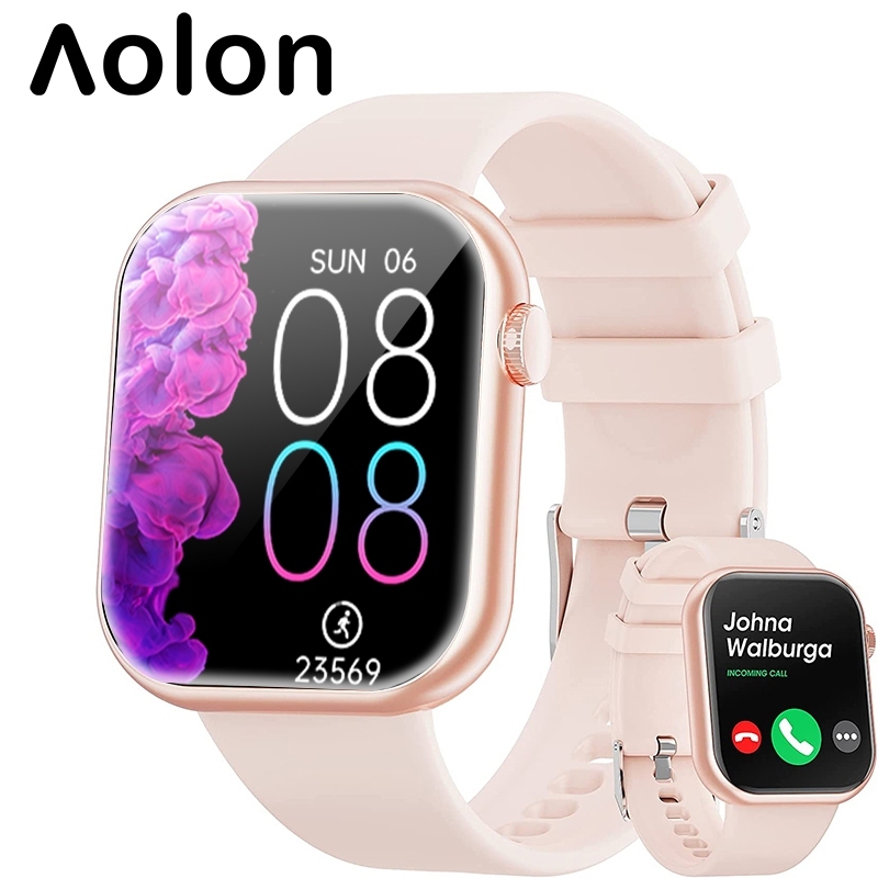 Aolon  Foom Lite Smart Watch สมาทวอช  สมาร์ทวอทช์บลูทูธ (รับสาย/โทรออก) เครื่องติดตามฟิตเนส 1.83 นิ้ว อัตราการเต้นของหัวใจ/เครื่องวัดการนอนหลับ/เครื่องนับก้าว/แคลอรี่ โหมดกีฬาหลายโหมด กันน้ำ IP68 รองรับภาษาไทย