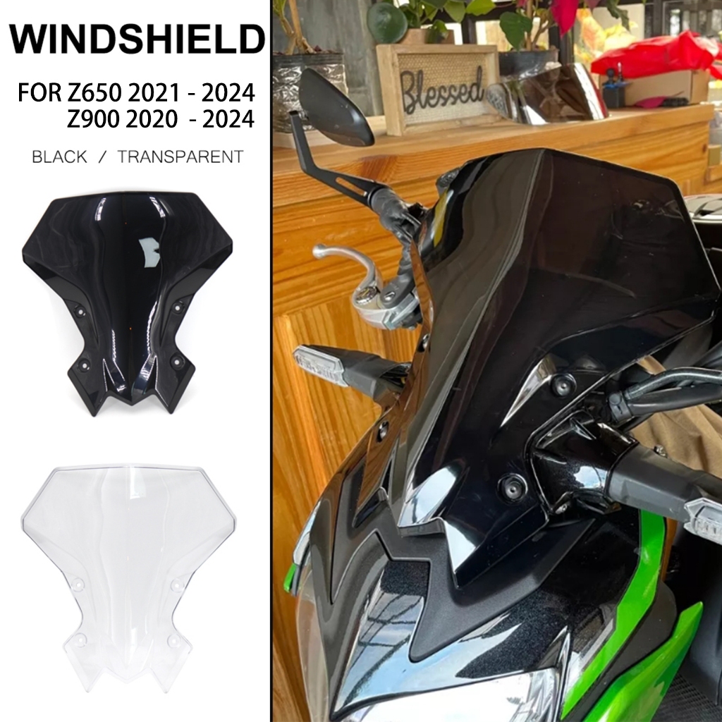 ใหม่สําหรับ Kawasaki Z 900 z900 z900 Z650 Z650 Z 650 กระจกรถจักรยานยนต์หน้าจอ Visor กระจก Double Bub