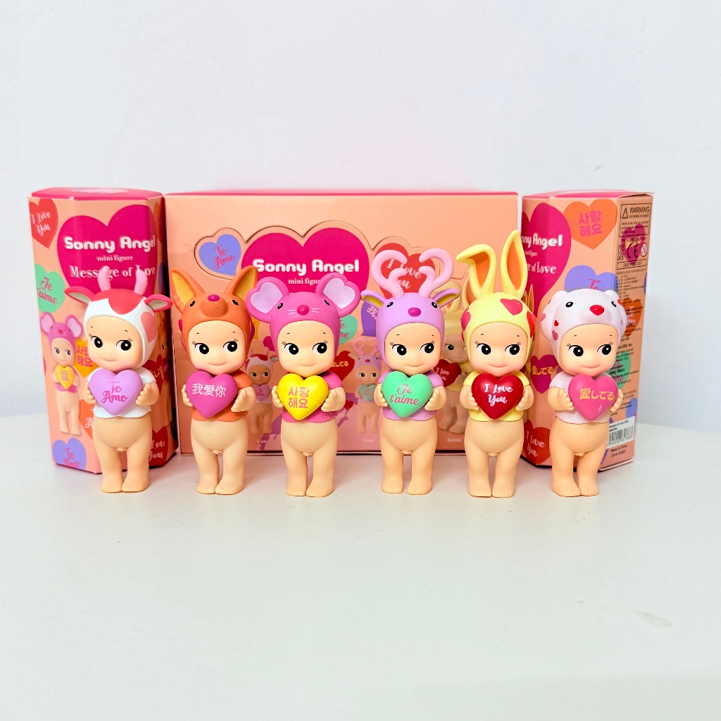 1 ชิ้นสุ่ม Sonny Angel Mini Figure Message of love Series กล่องตาบอด ตกแต่งน่ารัก ส่งรักภาษาของโลก มี Line up:6 ชนิด - รูปที่ 5