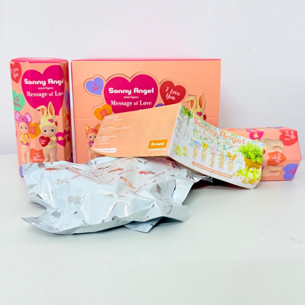 1 ชิ้นสุ่ม Sonny Angel Mini Figure Message of love Series กล่องตาบอด ตกแต่งน่ารัก ส่งรักภาษาของโลก มี Line up:6 ชนิด - รูปที่ 4