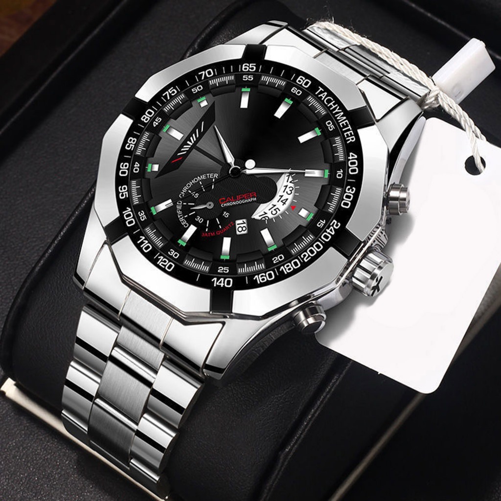 Wokai Watch Non-Mechanical Mens Watch Mens Business Luminous นาฬิกากันน้ํา