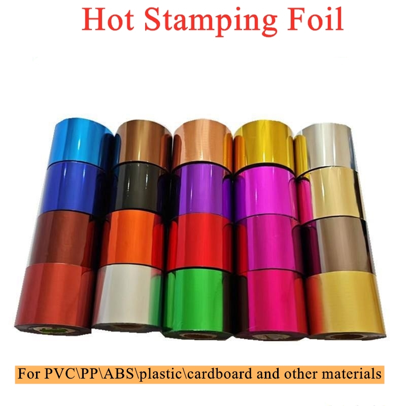 OGDFURN 3/4/8/10 ซม.กว้าง Hot Stamping ฟอยล์ม้วนความร้อน Transfer กระดาษฟอยล์สําหรับ PVC\PP\ABSพลาสติกcardboard การพิมพ์ทอง DIY ประกายคําเชิญการ์ดอวยพร