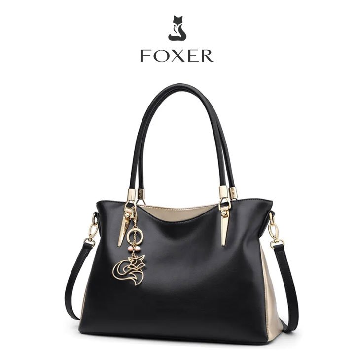 FOXER กระเป๋าถือสตรีหนังแท้กระเป๋าสะพายผู้หญิง