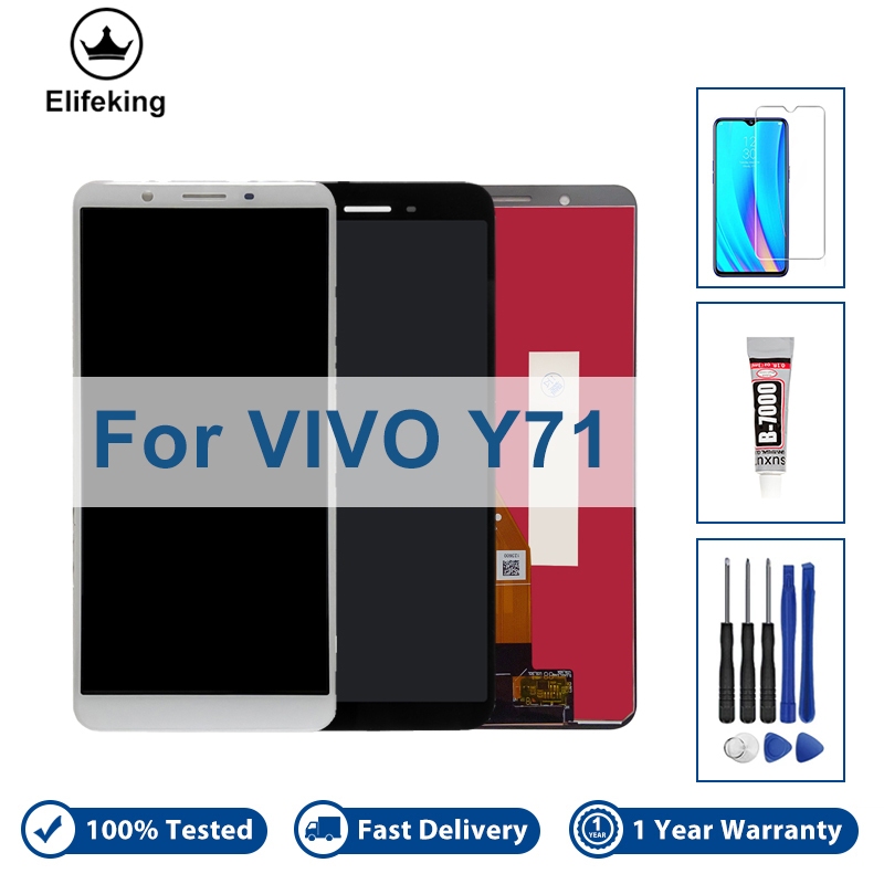 6.0 "LCD สําหรับ Vivo Y71 Y71i จอแสดงผล Touch Sensor Digitizer Assembly Replacement 1724 1801i พร้อม