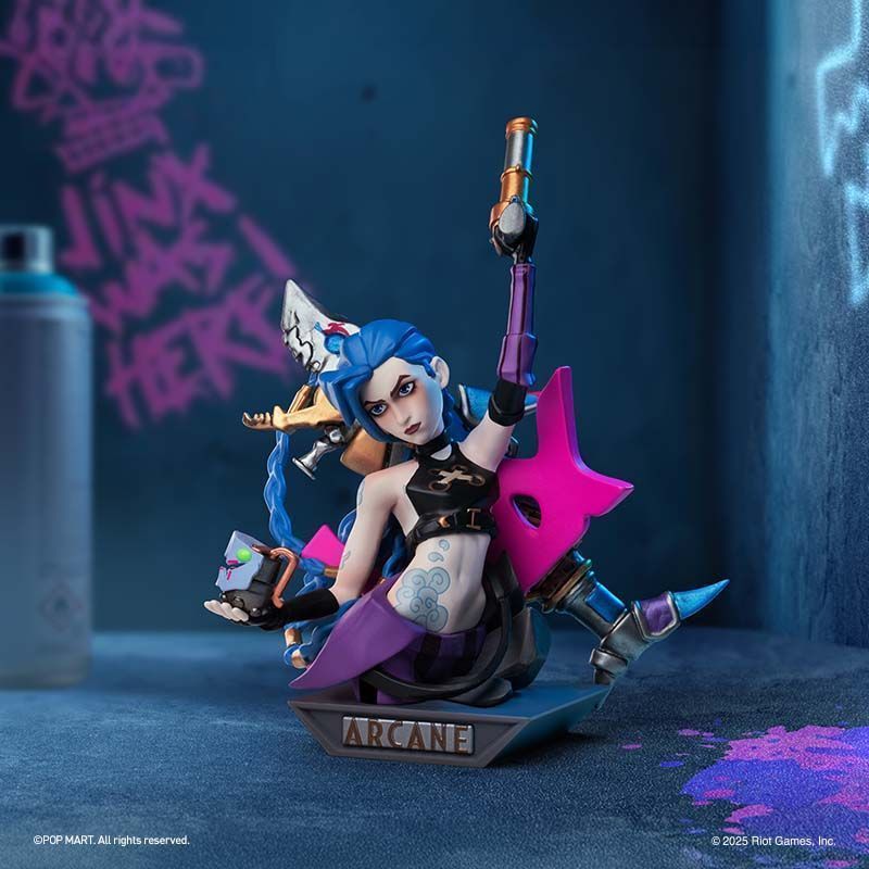 POP MART LEAGUE OF LEGENDS ARCANE Series อะนิเมะ Action Figure Popmart ของเล่นเซอร์ไพรส์