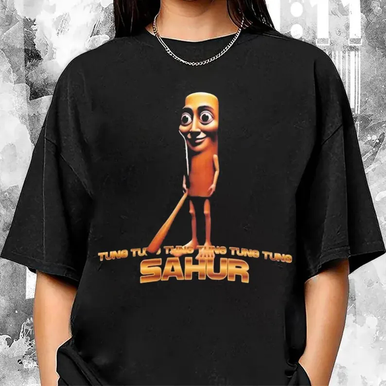 Tung Tung Tung Sahur T-SHIRT เสื้อยืดที่น่าสนใจ S-5XL