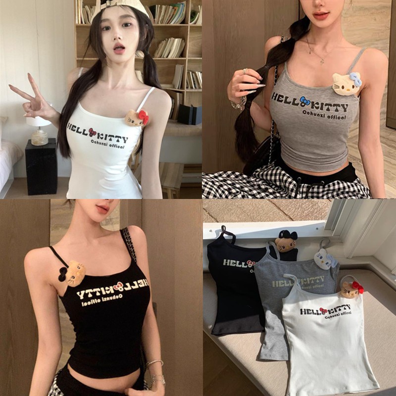 【WJZ】เสื้อกล้ามทรงสลิมฟิตเซ็กซี่พิมพ์ลายสำหรับผู้หญิง【L846】