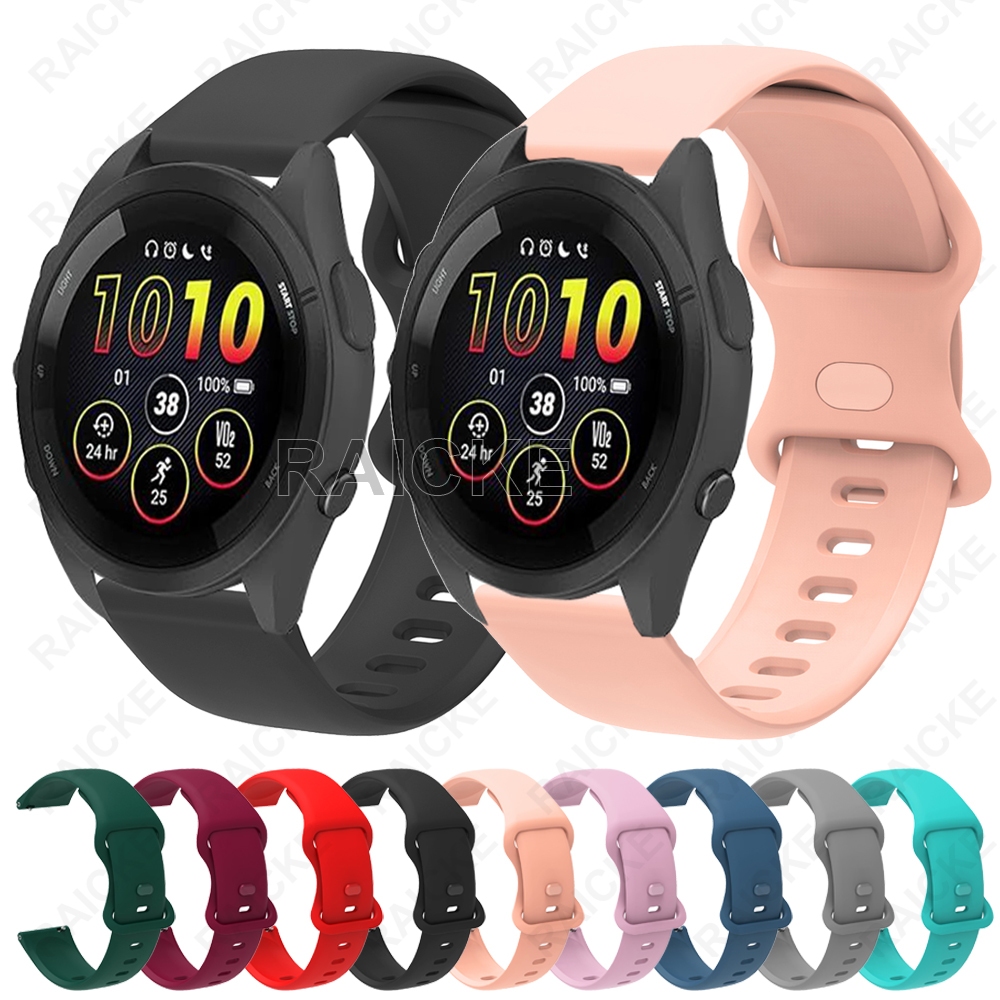 สายรัดซิลิโคนสายนาฬิกากีฬาอุปกรณ์เสริมสำหรับ Garmin Forerunner 265 Music/ Forerunner 255 / 570 47mm 42mm / Venu 4 45mm / Vivoactive 4 / Venu 3 / Venu 2