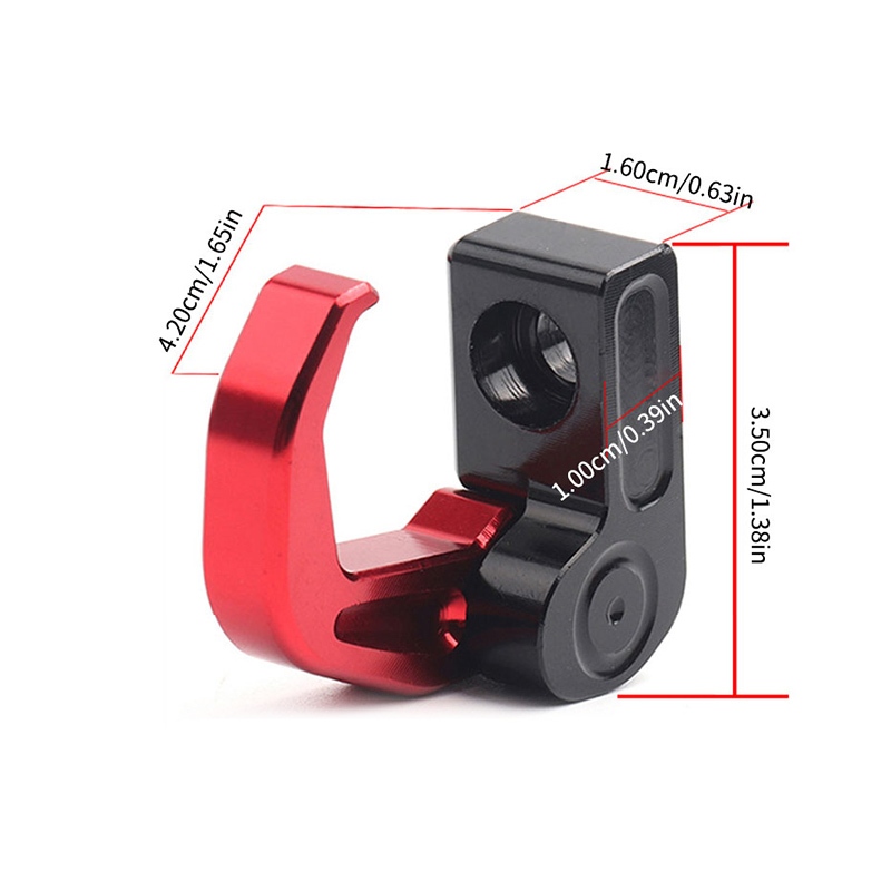 SEAMETAL ตะขอเเขวนของติดแฮนด์บาร์ สำหรับมอเตอร์ไซด์ ตะขอแขวนหมวกกันน๊อค วัสดุอลูมิเนียม ทนทาน - รูปที่ 4