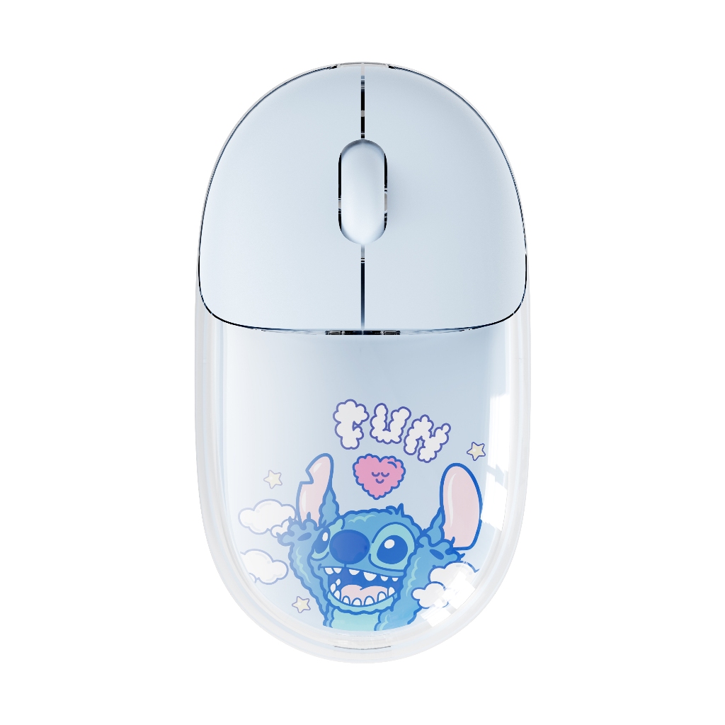 เมาส์ไร้สาย Disney QS-MS05 เงียบและชาร์จการเชื่อมต่อที่มั่นคง Sweatproof สบายมือรู้สึกลายน่ารัก 2.4G Bluetooth Link