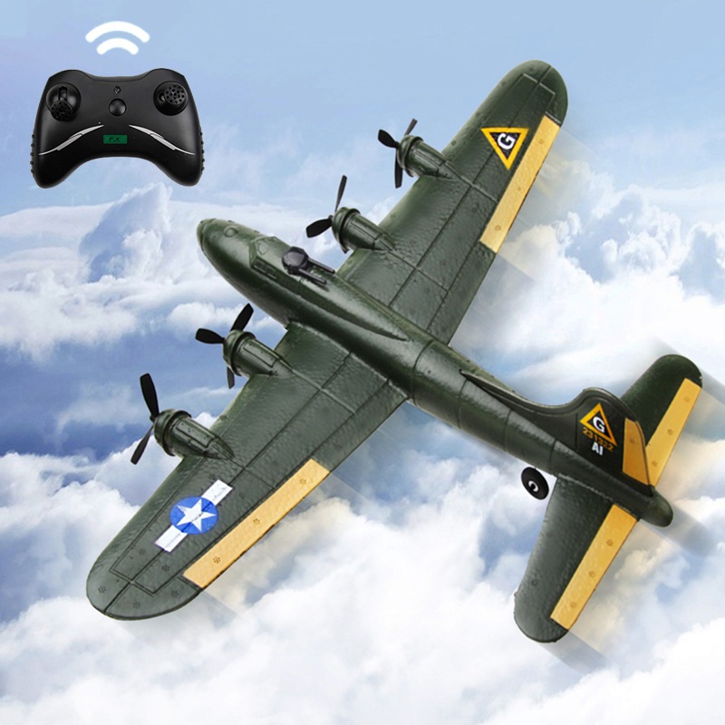 Fx817 RC เครื่องบินรีโมทคอนโทรลโฟมเครื่องบินปีกคงที่เครื่องบินรุ่นเครื่องร่อน B17 Aerial Fortress Bo