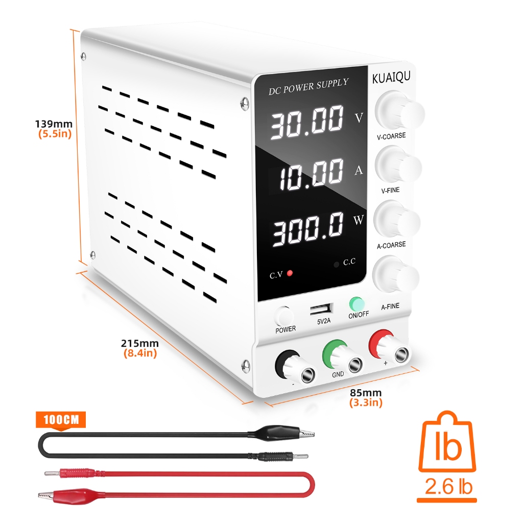 KUAIQU แหล่งจ่ายไฟ DC แบบปรับได้ 30V 10A 60V 5A Lab Bench แหล่งพลังงานเสถียรแหล่งจ่ายไฟสวิตช์ตัวควบคุมแรงดันไฟฟ้า ราคา ถูกที่สุด ดีลบีเคเค แกลเลอรีภาพที่ 6