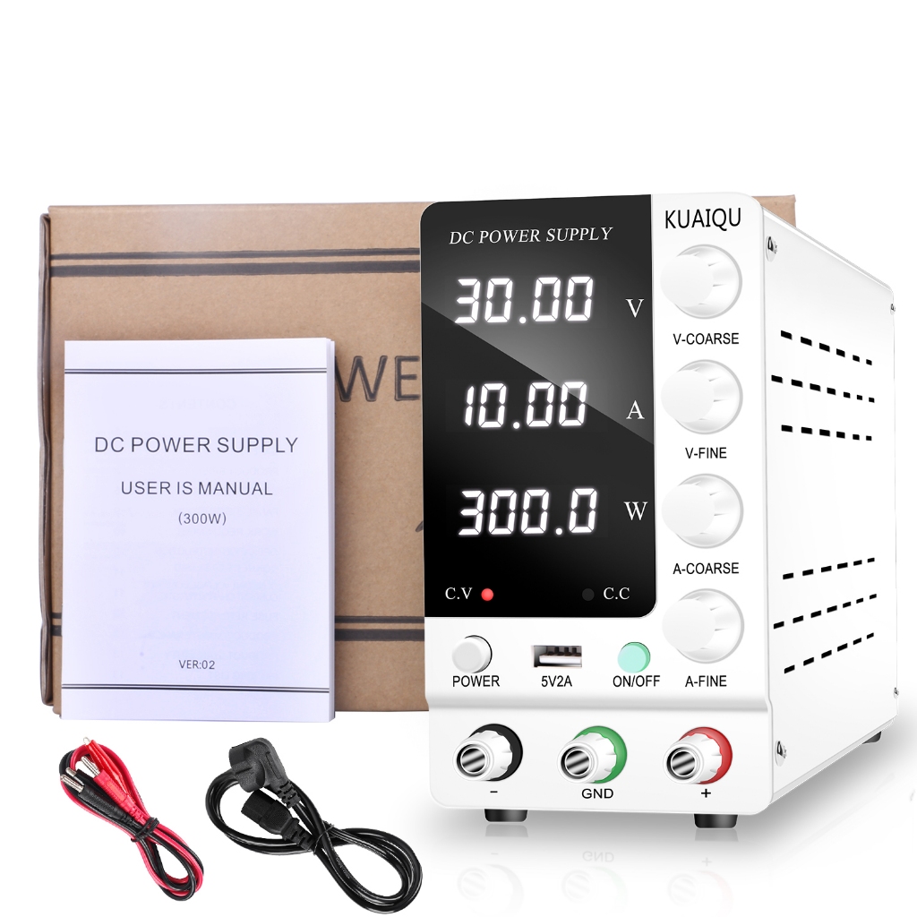 KUAIQU แหล่งจ่ายไฟ DC แบบปรับได้ 30V 10A 60V 5A Lab Bench แหล่งพลังงานเสถียรแหล่งจ่ายไฟสวิตช์ตัวควบคุมแรงดันไฟฟ้า ราคา ถูกที่สุด ดีลบีเคเค แกลเลอรีภาพที่ 9