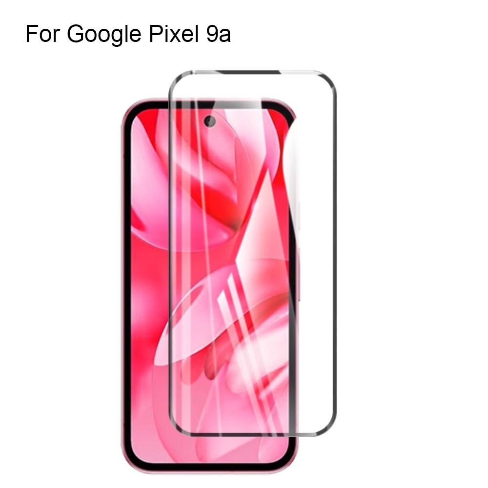 กระจกนิรภัยป้องกันหน้าจอฟิล์มแก้ว FFor Google Pixel 9a ฝาครอบกระจกป้องกันเหนียวสําหรับ Google Pixel 