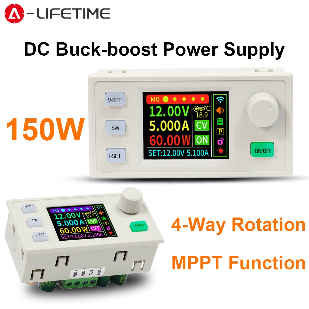 ใหม่ SK150S DCBuck Boost Converter CNC ปรับตัวควบคุมแหล่งจ่ายไฟแรงดันคงที่ MPPT โมดูลชาร์จพลังงานแสงอาทิตย์