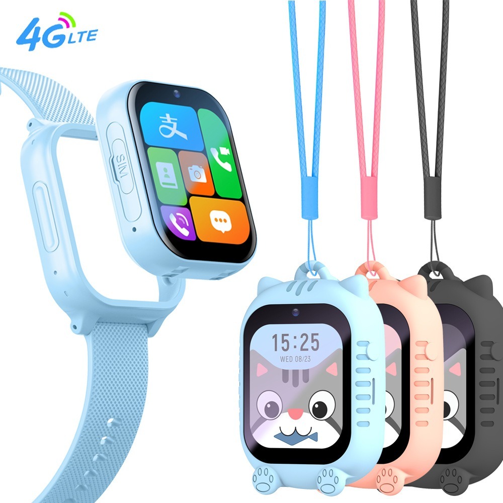 เด็ก 4G สมาร์ทนาฬิกา SOS GPS Location ซิมการ์ด Call เด็ก SmartWatch นาฬิกากล้อง Tracker Location นาฬ