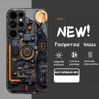 เคส Samsung S25 S26 S24 S23 S22 Ultra เคสแผงวงจร PCBA เคสโทรศัพท์ กันกระแทก พร้อมตัวป้องกันกล้อง สําหรับผู้ชาย เคสโทรศัพท์เทคโนโลยี