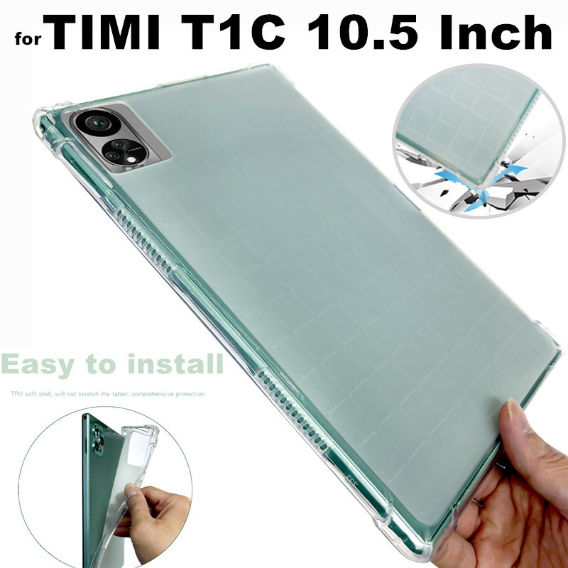 ShockProof Case for TIMI T1C 10.5 Inch Android 13 Tablet Case Anti-Drop Clear TPU Silicone Protectiv