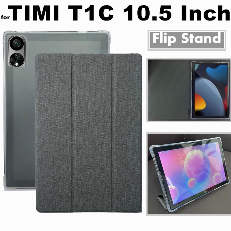 for TIMI T1C 10.5 Inch Android 13 Tablet Flip Leather Case Ultra-Thin Three Fold Shockproof With Sta