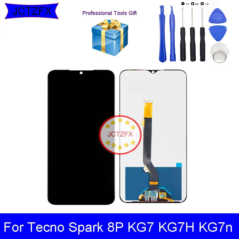 หน้าจอสัมผัส LCD สําหรับ Tecno Spark 8P KG7 KG7H KG7n ด้านหน้า LCD 6.6 นิ้วอะไหล่