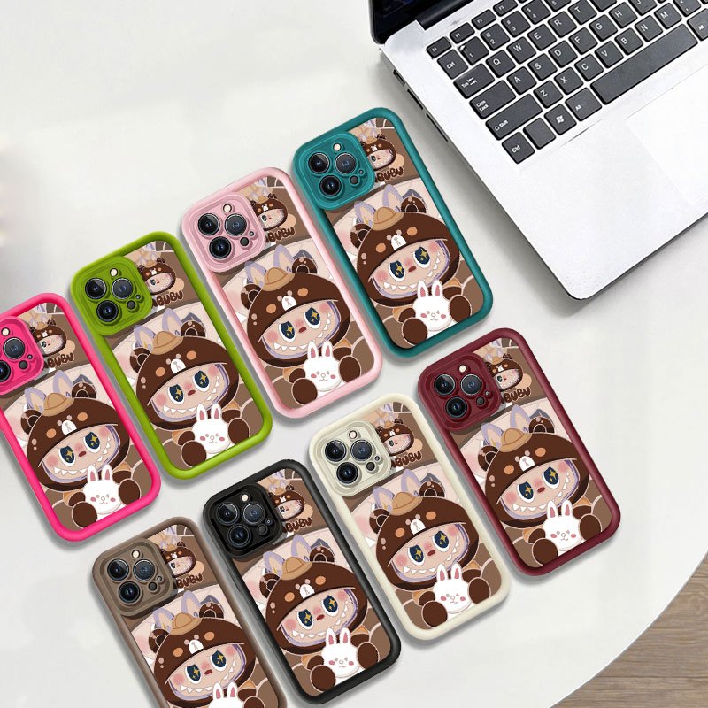 แฟชั่นการ์ตูนกระต่าย Labubu สําหรับ OPPO A94 A57 A77 Reno 4F 5F 7Z 8Z A93 F11 A9X A3 PRO Realme C20 
