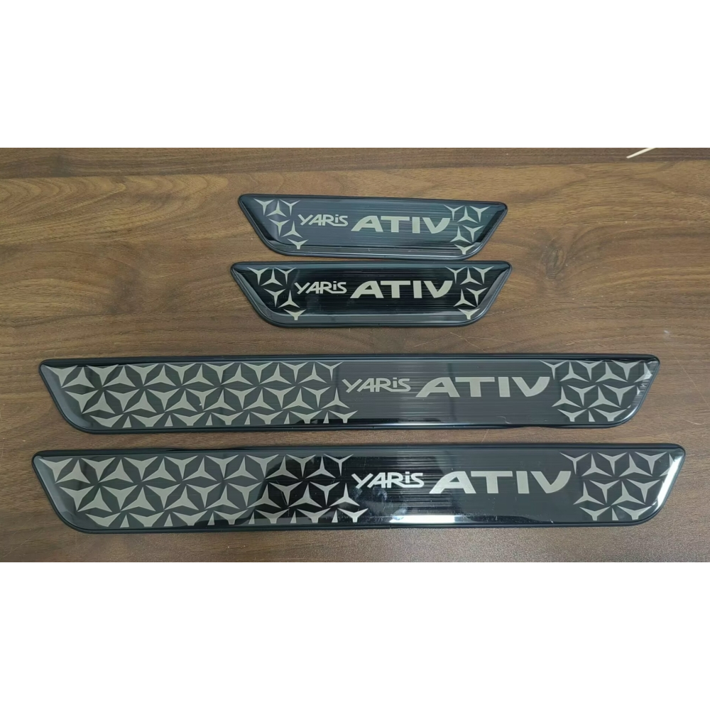 Toyota yaris ativ 2023 2024 2025 บาร์เกณฑ์สแตนเลสสีดํา