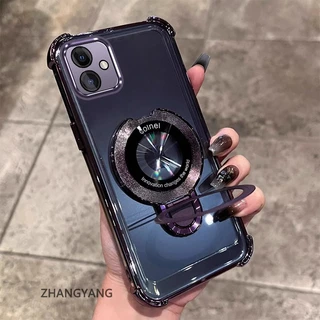 กรณีสําหรับ Samsung A06 ความงามไฟฟ้า anti drop เคสโทรศัพท์ซิลิโคนพร้อมที่วางโทรศัพท์อเนกประสงค์ U-รูปออกแบบใหม่ TPU นิ่ม