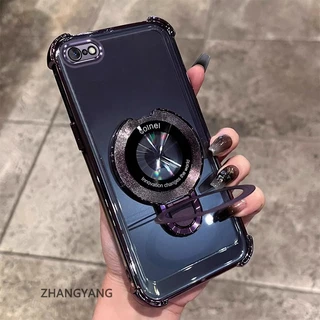 เคสโทรศัพท์สําหรับiPhone 6 Plus iPhone 6s Plus Aestheticเคสโทรศัพท์ออกแบบใหม่electroplatedพร้อมสี่มุมAnti Dropฟังก์ชั่นTPU soft Shellพร้อมที่วางโทรศัพท์