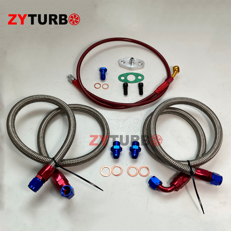 ชุดเทอร์โบชาร์จเจอร์ท่อน้ํามันท่อน้ําปะเก็นสกรูน็อตสําหรับ GT3582R GTX3584R GTX3076R GTX2876R turbo