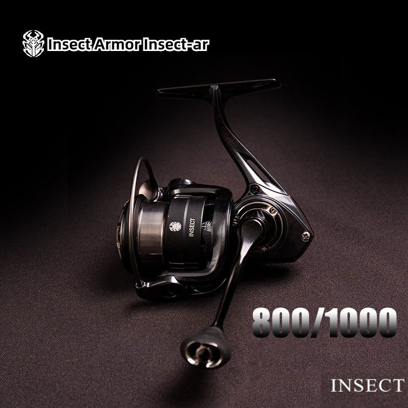 INSECT-AR Refinement Spinning Fishing Reel 800/1000 Full Metal Reel 5.2:1 อัตราทดเกียร์สูงเกลียวสกรู