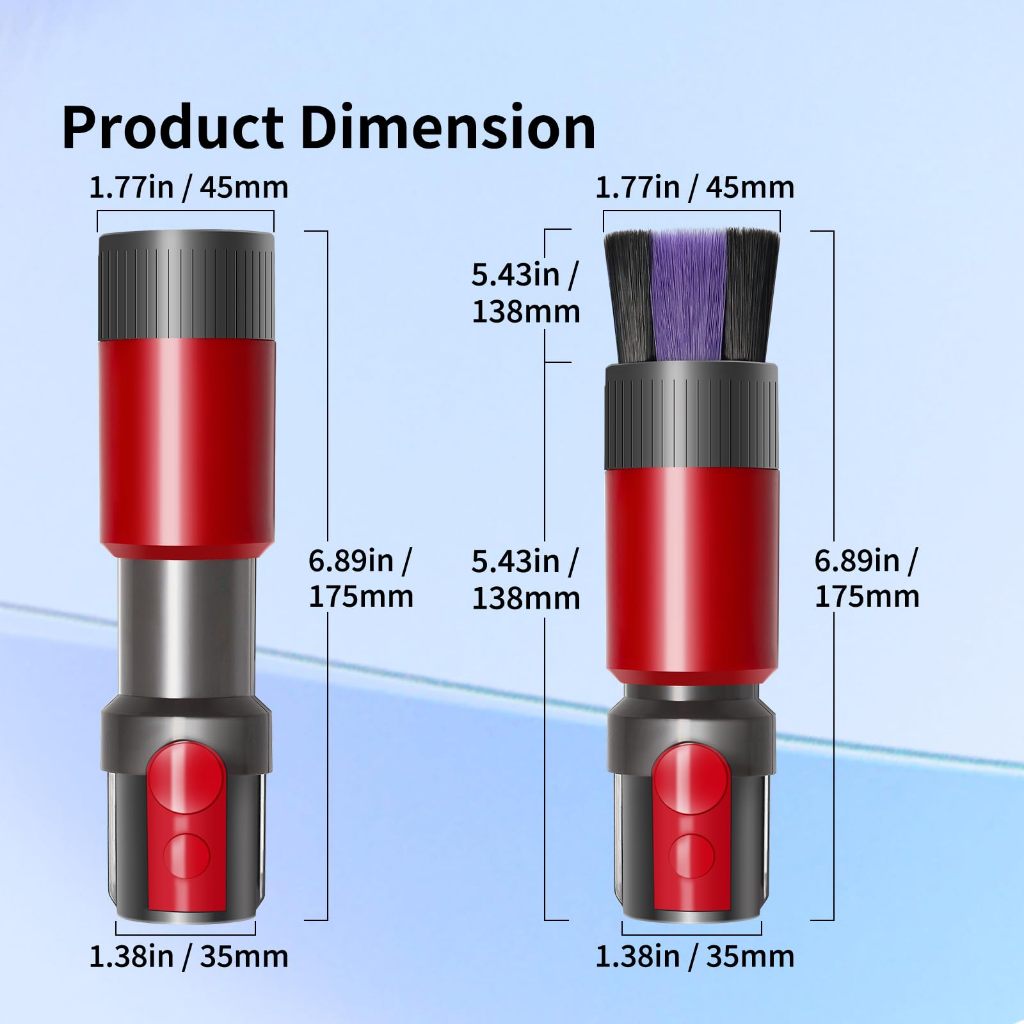 แปรงกำจัดฝุ่นอ่อนสำหรับ Dyson V7 V8 V10 V11 V15 เครื่องดูดฝุ่นแปรงทำความสะอาดด้วยตนเองชิ้นส่วนติดหัวฉีด - รูปที่ 2