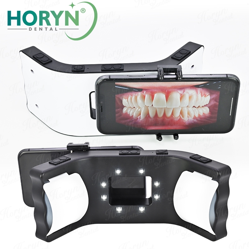 HORYN Oral Filling Lamp Flash Light ทันตกรรมการถ่ายภาพมือถือไฟ LED Intraoral Photo Video Lighting