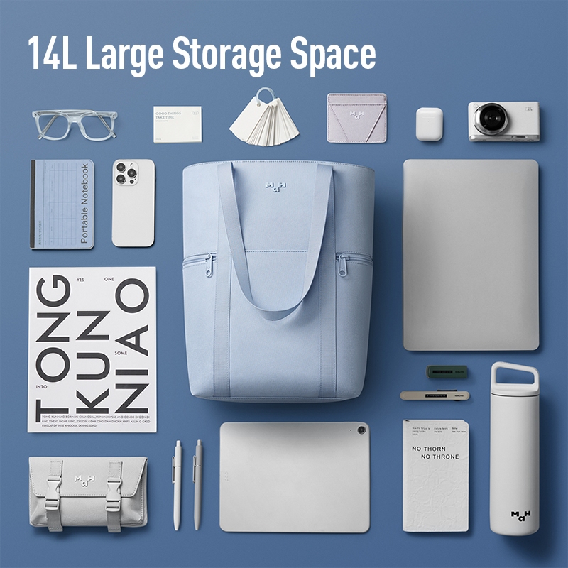 MAH 3311 Annual Color Series Cloud Blue Design Business – Ready Casual Travel Backpack นําเสนอโซลูชันการจัดเก็บอัจฉริยะเหมาะกับแล็ปท็อปได้ถึง 14 นิ้ว ราคา ถูกที่สุด ดีลบีเคเค แกลเลอรีภาพที่ 4