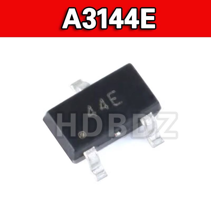 10~50pcs A3144E 44E SOT23 ชิปเซ็นเซอร์ห้องโถง IC SMD