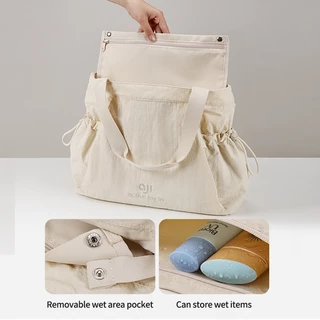 Aji กระเป๋าสะพายข้างผู้หญิง กระเป๋าถือผู้หญิงแฟชั่นกระเป๋าสะพาย Gym Tote Bag