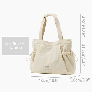 Aji กระเป๋าสะพายข้างผู้หญิง กระเป๋าถือผู้หญิงแฟชั่นกระเป๋าสะพาย Gym Tote Bag