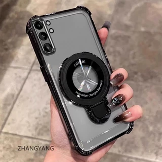 SAMSUNG เคสโทรศัพท์สําหรับSamsung note 10 note 10 Pro note 10 Plus Aestheticเคสโทรศัพท์ออกแบบใหม่เคลือบด้วยไฟฟ้าสี่มุมAnti Dropฟังก์ชั่นTPU soft Shellพร้อมที่วางโทรศัพท์