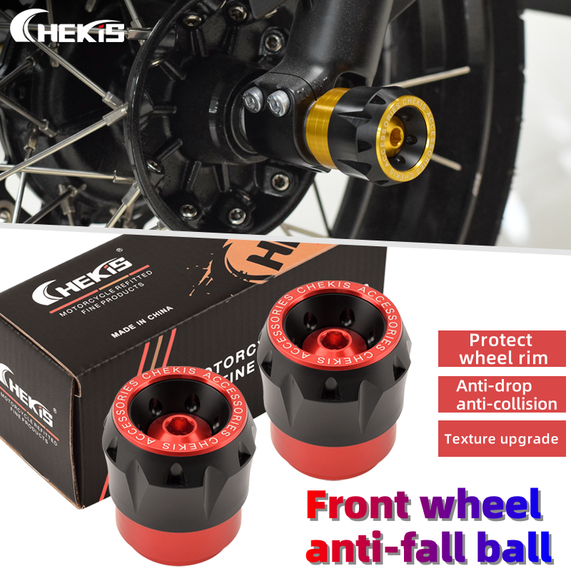 Chekis สําหรับ HONDA PCX160 PCX150 PCX125 อุปกรณ์ตกแต่งขายึดป้องกันการชนพร้อมลูกบอลกันตกที่ล้อหน้าแบ